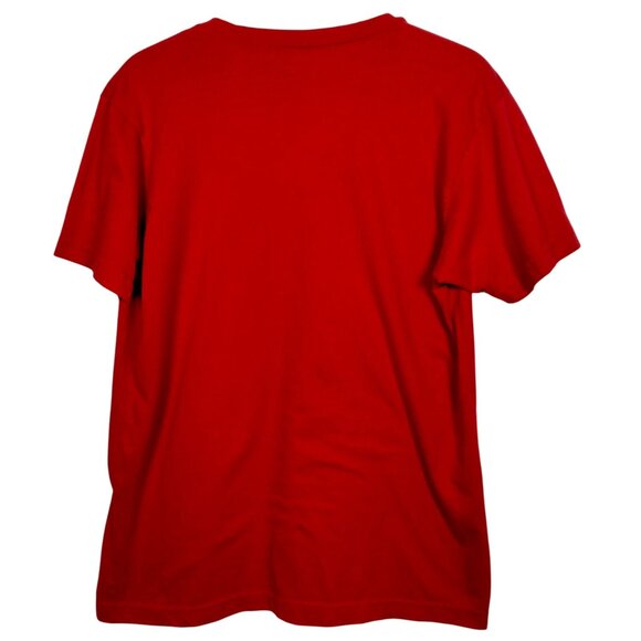 Ecko Unltd Shirt Men Medium Red Short Sleeve Gray Rhino Graphic T Streetwear - Picture 3 of 13